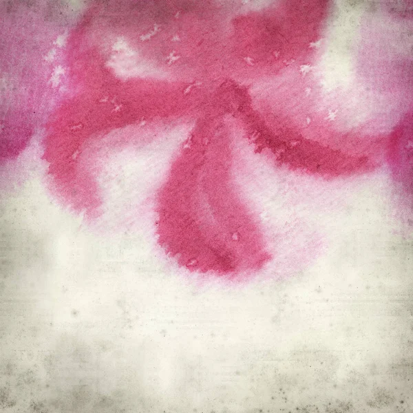 シンプルな水彩画花とテクスチャの古い紙の背景 — ストック写真