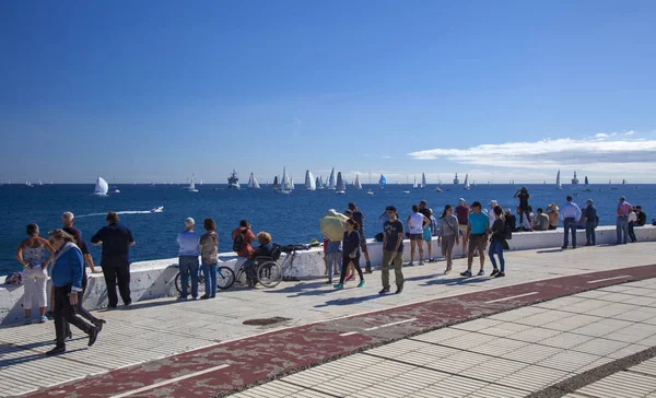 Las Palmas Spagna Novembre Gli Spettatori Stanno Godendo Del Bel — Foto Stock