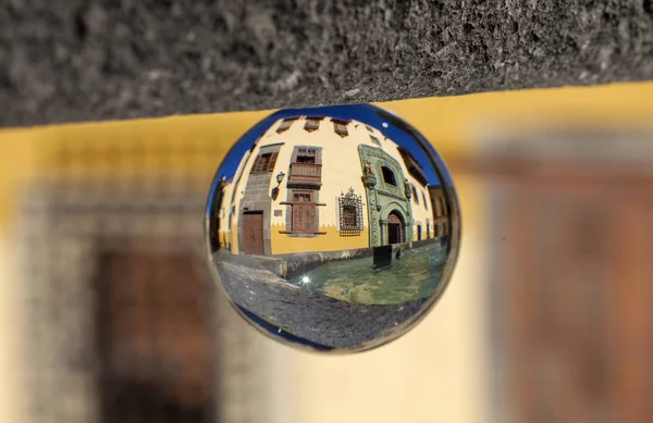 Fotografía Bola Cristal Las Palmas Gran Canaria Casco Antiguo Plaza — Foto de Stock