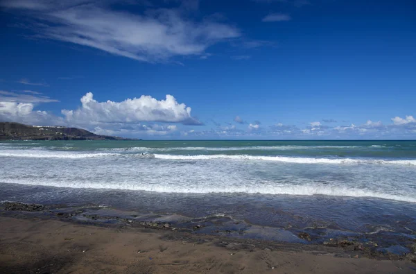 Las Palmas Gran Canaria Las Canteras Största Staden Stranden November — Stockfoto