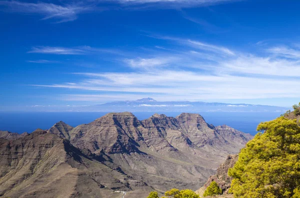 Gran Canaria Noviembre 2018 Vista Desde Estricta Reserva Natural Inagua —  Fotos de Stock