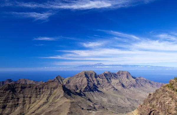 Gran Canaria Noviembre 2018 Vista Desde Estricta Reserva Natural Inagua — Foto de Stock