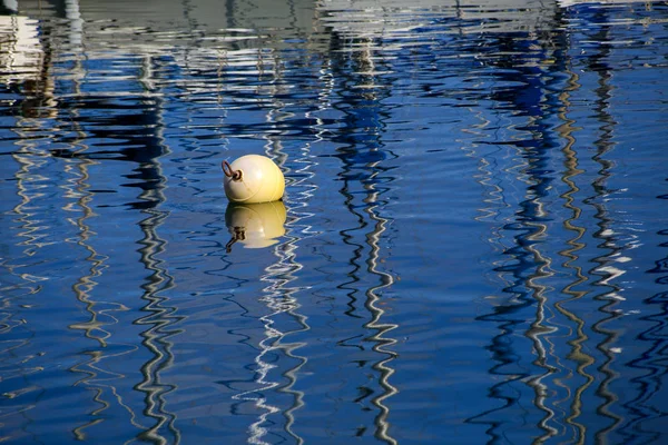 Hermosas Reflexiones Sobre Aguas Tranquilas Puerto Deportivo Las Palmas Gran — Foto de Stock