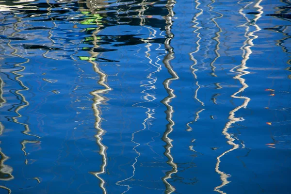 Mooie Reflecties Kalm Water Jachthaven Van Las Palmas Gran Canaria — Stockfoto