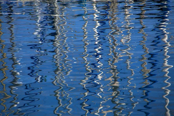 Mooie Reflecties Kalm Water Jachthaven Van Las Palmas Gran Canaria — Stockfoto