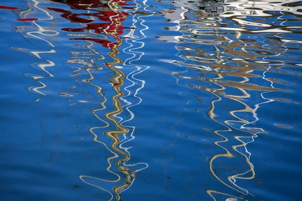 Mooie Reflecties Kalm Water Jachthaven Van Las Palmas Gran Canaria — Stockfoto