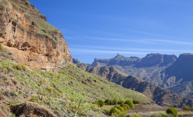 Gran Canaria, Aralık, tarihi mağara Acusa içinde karmaşık