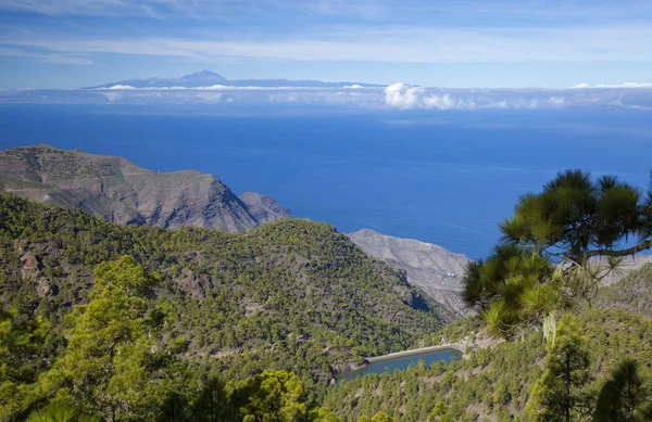 Gran Canaria Dicembre Vista Ovest Dal Parco Naturale Tamadaba — Foto Stock