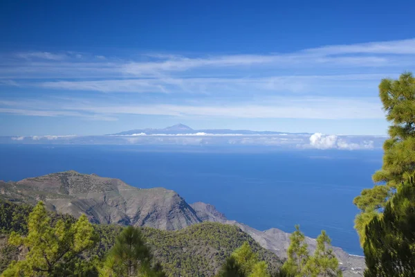 Gran Canaria Dezember Blick Vom Naturpark Tamadaba Nach Westen — Stockfoto