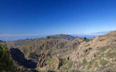 Gran Canaria, December, veiw from Las Cumbres towards Teide on Tenerife