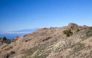 Gran Canaria, December, veiw from Las Cumbres towards Teide on Tenerife