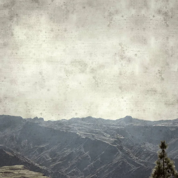 グラン カナリア島の風景と古い紙背景をテクスチャ — ストック写真