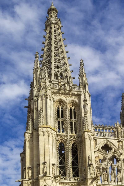 Indrukwekkende Kathedraal Van Saint Mary Van Burgos Spanje — Stockfoto