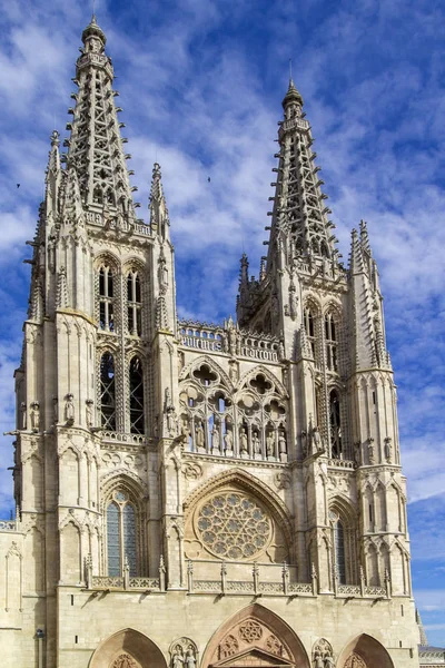 Etkileyici Katedrali Saint Mary Burgos Spanya — Stok fotoğraf