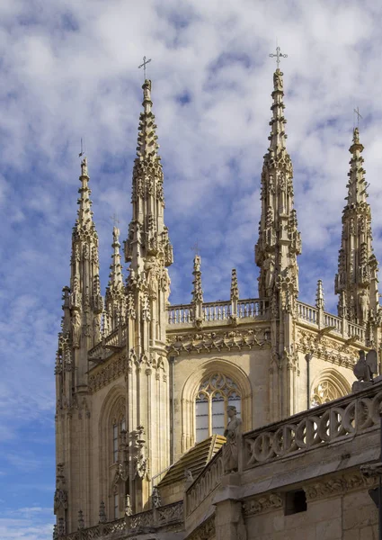 Beeindruckende Kathedrale Der Heiligen Maria Von Burgos Spanien — Stockfoto
