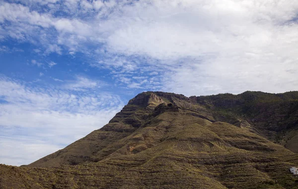 Gran Canaria Januari Utsikt Från Vandringsled Ruta Del Cartero Brevbäraren — Stockfoto