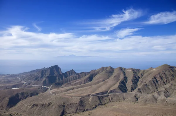 Gran Canaria Enero Vistas Desde Ruta Senderismo Ruta Del Cartero —  Fotos de Stock