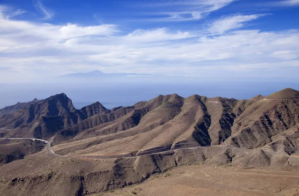 Gran Canaria Januar Aussicht Vom Wanderweg Ruta Del Cartero Postmannroute — Stockfoto