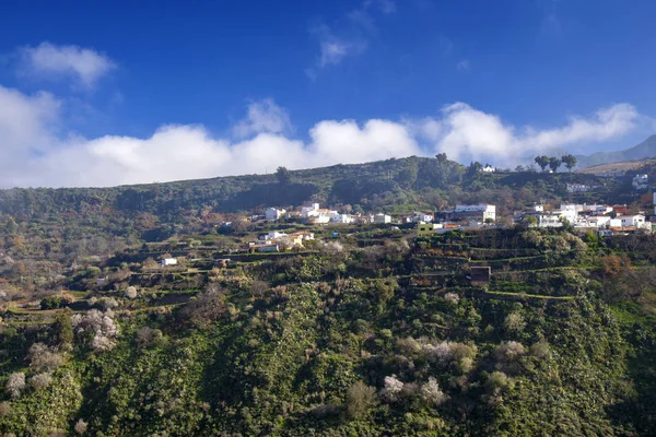 Gran Canaria Januari Uitzicht Vallei Barranco Las Lagunetas Weinig Middag — Stockfoto
