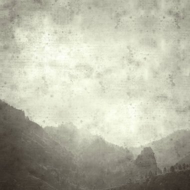 şık eski Kağıt arka plan, kare, Gran Canaria, Doğa Parkı Tamadaba manzara ile dokulu