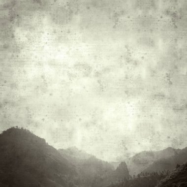 şık eski Kağıt arka plan, kare, Gran Canaria, Doğa Parkı Tamadaba manzara ile dokulu