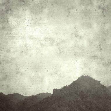 şık eski Kağıt arka plan, kare, Gran Canaria, Doğa Parkı Tamadaba manzara ile dokulu