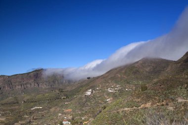 Gran Canaria, Las Huelva'daki, adanın en yüksek alanlarda Şubat, Caldera de Tejeda görüntülemek