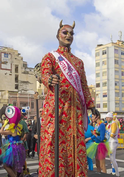 Las Palmas belangrijkste carnival parade — Stockfoto