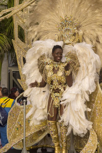 Las Palmas belangrijkste carnival parade — Stockfoto