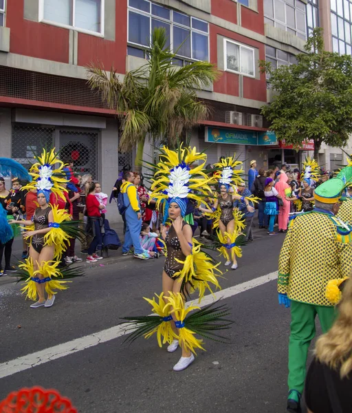 Desfile principal do carnaval de Las Palmas — Fotografia de Stock