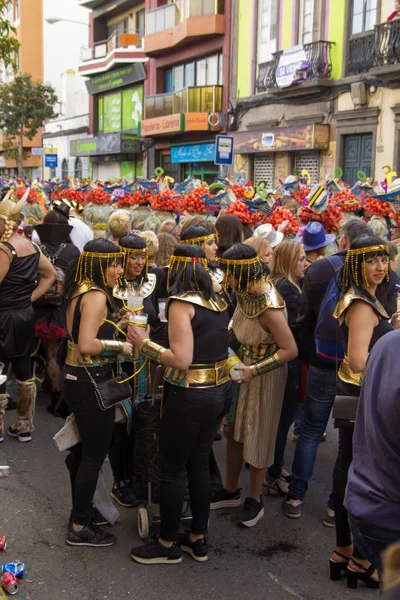 Las Palmas belangrijkste carnival parade — Stockfoto