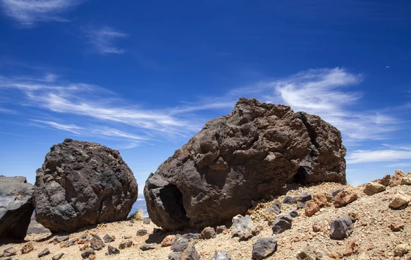 Tenerife, uitzicht vanaf wandelroute naar de top — Stockfoto