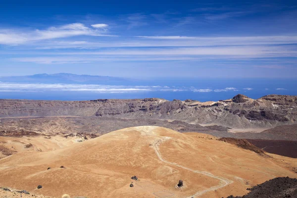 Tenerife, vista dal sentiero verso la vetta — Foto Stock