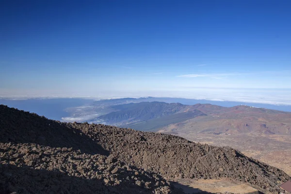 Tenerife, view from hiking path to the summit — Stock Photo, Image