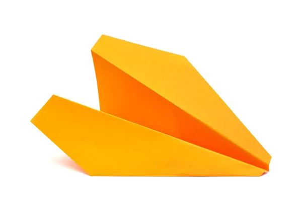 Paper plane isolated on whte — Stock Photo, Image