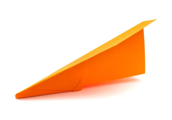 Paper plane isolated on whte — Stock Photo, Image