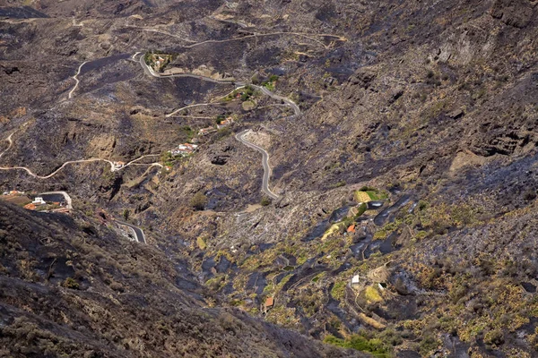 Gran Canaria après un feu de forêt — Photo