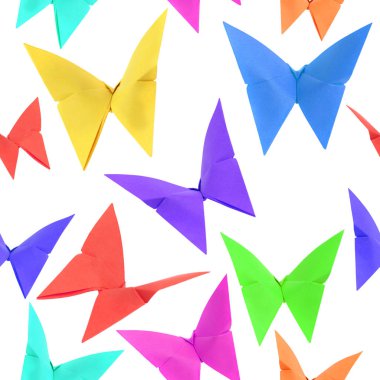 origami modeli beyaz arka plan üzerinde izole