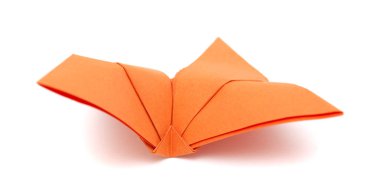 origami modeli beyaz arka plan üzerinde izole