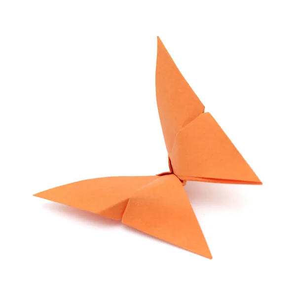 白い背景に分離された折り紙モデル — ストック写真