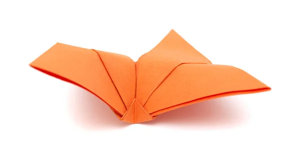 Model origami na białym tle — Zdjęcie stockowe