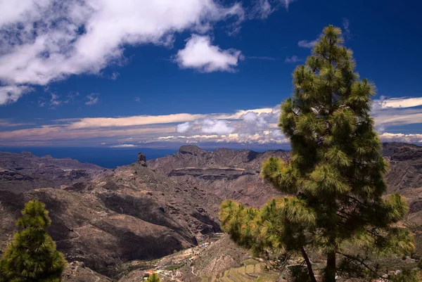 Gran Canaria Paisagem Parte Central Ilha Las Cumbres Seja Cimeiras — Fotografia de Stock