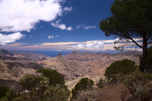 Gran Canaria Τοπίο Του Κεντρικού Τμήματος Του Νησιού Las Cumbres — Φωτογραφία Αρχείου