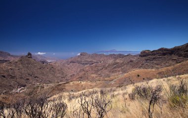 Gran Canaria, adanın merkezinin manzarası, Las Cumbres, yani Zirveler