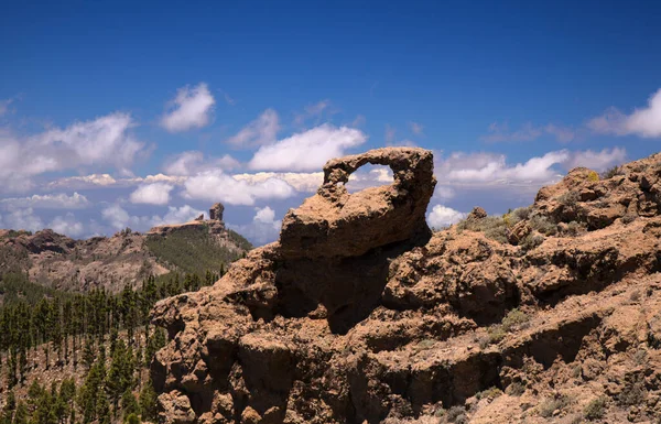 Gran Canaria Schöner Steinbogen Der Nähe Des Pico Las Nieves — Stockfoto