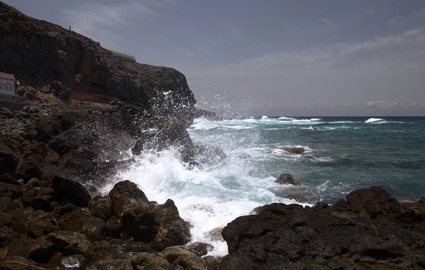 Gran Canaria Costa Empinada Minuciosidad Galdar Noroeste Isla —  Fotos de Stock
