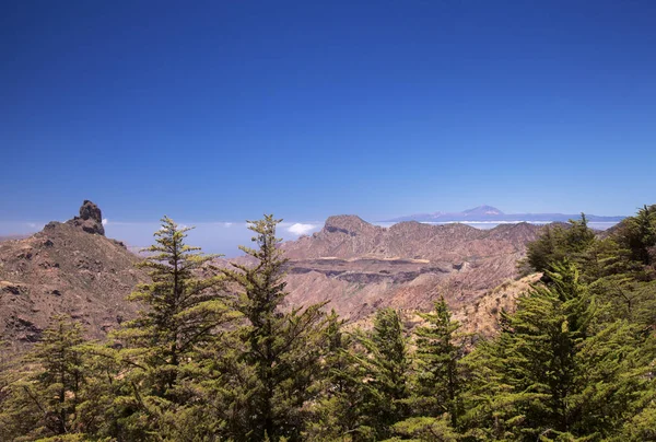 Gran Canaria Paisagem Parte Central Ilha Las Cumbres Seja Cimeiras — Fotografia de Stock