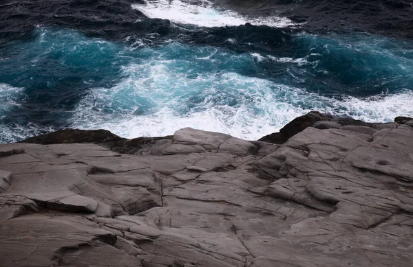 大加那利亚北岸 巴纳德罗斯地区的熔岩场 阿鲁巴蒙大拿火山爆发产生的灰色纹理熔岩 — 图库照片