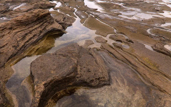 Gran Canaria Texturas Rochas Praia Confital Beira Las Palmas — Fotografia de Stock