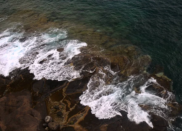 Gran Canaria Texture Rocce Sulla Spiaggia Confital Margini Las Palmas — Foto Stock